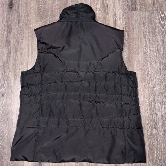 Michael Kors Black Puffer Women's Vest Size M Medium Full Zip - Picture 4 of 4